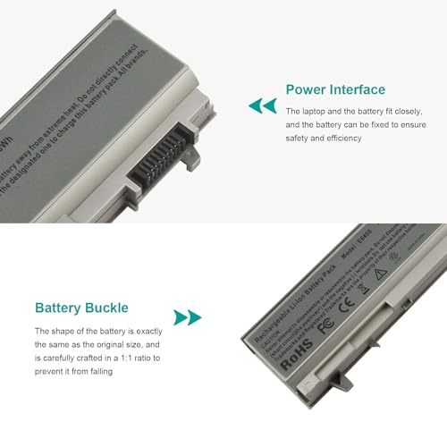 ASUNCELL New Laptop Battery for Dell Latitude E6400 E6410 E6500 E6510 Precision M2400 M4400 M4500 M6500 - color: E6400