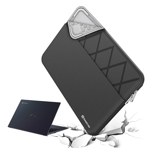 Smatree 11.6 inch Laptop Sleeve for ASUS BR1100F | for 11.6 inch ASUS Chromebook CX1 (CX1101),ASUS Protective Case with Accessory Pocket,Patented Super Corner Design (E431) - color: Elite-Black, size: for ASUS 11.6 inch (E431)