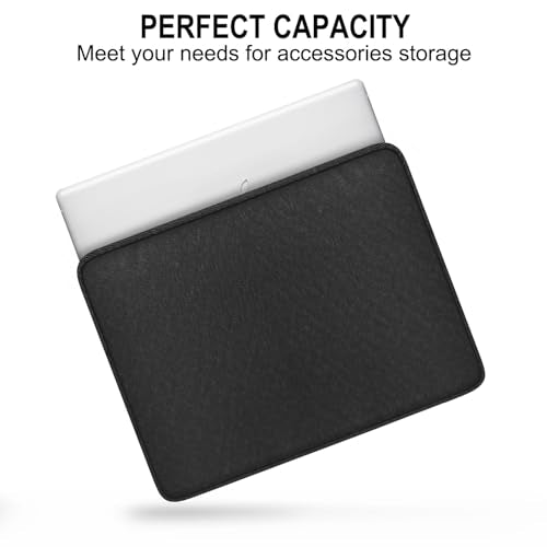 Laptop Sleeve 15.6 Inch, Shockproof Protective Traveling Computer Case, Water Resistant Portable Laptop Carrying Bag Compatible for Lenovo, HP, Dell, Asus,MacBook, Notebook, Black