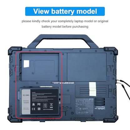 Futurebatt XVJNP Laptop Battery Replacement for Dell Latitude 5430 7330 Rugged Latitude Series P148G P148G001 P149G P149G001 6JRCP 06JRCP M0TN3 0M0TN3 KD1CT 451-BCWQ - size: XVJNP 6.26×3.62×1.26 in