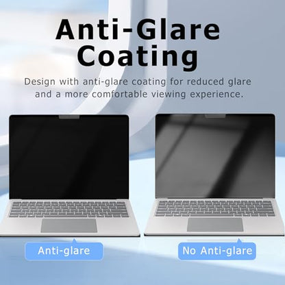 Adeway Privacy Screen Protector for Surface Laptop 6/5/4/3/2/1 13.5 Inch, Magnetic Nano, Anti-Spy, Removable, Blue Light & UV Blocking, Anti-Glare - size: Laptop 6/5/4/3/2/1 13.5"