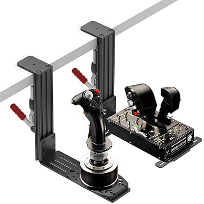 Flight Sim Hotas Desk Mount Compatible with Logitech X56,X52,X52 Pro/ Thrustmaster T-Flight Hotas X,SimTask Farmstick,Sol-R2,T16000M FCS/ VKB Gunfighter Mk.lll,Gladiator/Pro/Airrow/ VPC Mongoos T-50