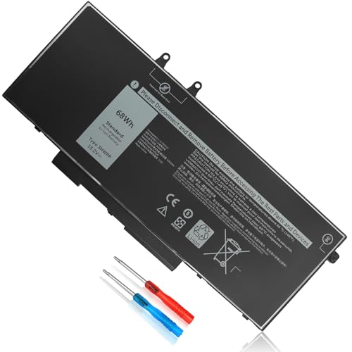 68Wh 3HWPP 15.2V Battery for Dell Latitude 5501 5510 5511 5401 5410 5411 E5410 E5510 E5401 E5501 E5411 E5511 Precision 3551 3541 for Inspiron 17 7500 7506 2-in-1 Black 451-BCMN 10X1J N2NLL 1VY7F 3YNXM - size: 68Wh 3HWPP 15.2V