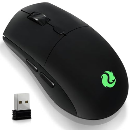 Bluetooth Wireless Mouse（BT5.2+USB 2.4G Receiver） Silent Quiet Clicks，Works with Dual Mode for Laptop/iPad/Tablet/Apple/Computer/Mac & Bluetooth Mouse 6 Buttons, (G301, Black) - style: G301