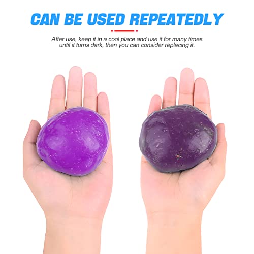 Moly Magnolia Cleaning Gel for Car, Auto Detailing Tools Car Interior Cleaner Putty, Dust Cleaning Mud Removal, Putty Cleaning Keyboard Cleaner for PC Laptop Keyboard Tablet Air Vents Camera (Purple) - color: Purple