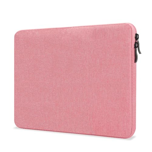ProElife 13 Inch Laptop Sleeve for MacBook Air 13.6, Water-Resistant, Pink | Snug Fit, Protective Laptop Case, Anti-Scratch, Soft Inner Lining, Extra Storage, Travel Carry Case for Home, Office - color: Pink