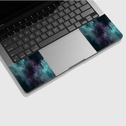 Universal Laptop Skin Sticker with 2 Wrist Pad Skins, Waterproof Scratch Resistant Vinyl Laptop Cover Decal, Cut to Fit for 11–15.6 Inch MacBook HP Dell Lenovo, Abstract Smoke - color: Abstract Smoke