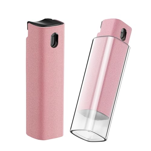 YTT Screen Cleaner, All-in-One Spray & Wipe Cleaner, with Transparent Protective Shell for All Phones, Laptop and Tablet Screens (Pink) - color: Pink