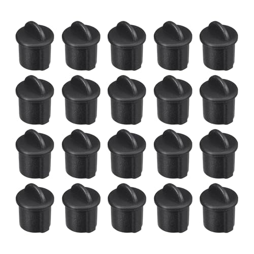 DMiotech 20 Pack BNC-A Port Cap Electrical Silicone Dustproof Caps Protective Cover for BNC-A, Black