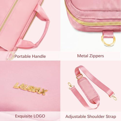 Laptop Bag Case for Women Men Messenger Briefcase Bag, 14 Inch | Compatible with HP Chromebook OmniBook Envy/14 MacBook Pro M5 M4/Dell Pro Inspiron XPS/Lenovo Yoga/Acer/ASUS, Pink - color: Pink, size: 14 inch