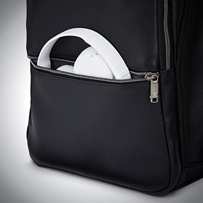 Samsonite Classic Leather Slim Backpack - color: Black