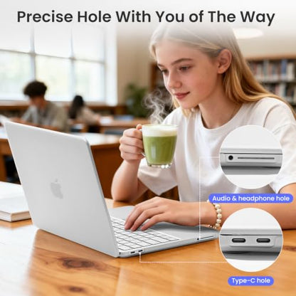 BlueSwan Flexible Case for MacBook Neo 13 inch 2026, Model A3404 A18 Pro | Anti-Scratch Protective Laptop Cover with Grippy Matte Texture, Seamless Fit and Lightweiht, Frosted White - color: Frosted White, size: Neo 13-inch (2026)