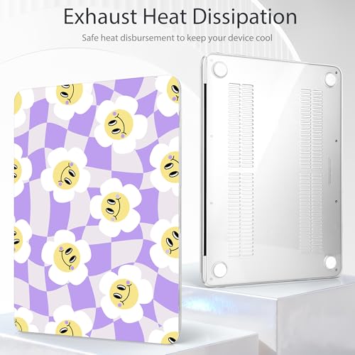 Tuiklol for 2026 MacBook Neo 13 Inch A18 Pro Chip Case, (Model A3404) Anti-Scratch Anti-Drop Slim Hard PC Shell Case with Shockproof Protective MacBook Neo Laptop Cover, Checker Flowers - color: Checker Flowers