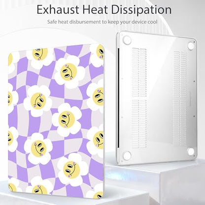 Tuiklol for 2026 MacBook Neo 13 Inch A18 Pro Chip Case, (Model A3404) Anti-Scratch Anti-Drop Slim Hard PC Shell Case with Shockproof Protective MacBook Neo Laptop Cover, Checker Flowers - color: Checker Flowers