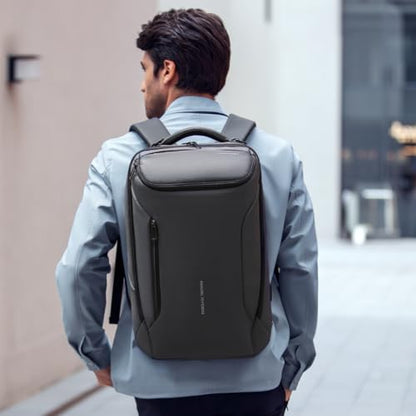 MARK RYDEN Business Backpack for Men, Waterproof High Tech Backpack with Sport Car Shape Design and USB Charging Port, Travel Laptop Backpack Fits 17.3 Inch Notebook | Waterproof Tech Backpack with USB Charging Port, Professional Work Backpack for Travel,