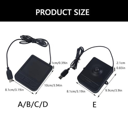 Compactly Wire USB Touchpad USB Compatible Industrial Trackball with Ergonomic Designs for Laptop and Desktop User - color: USB touch