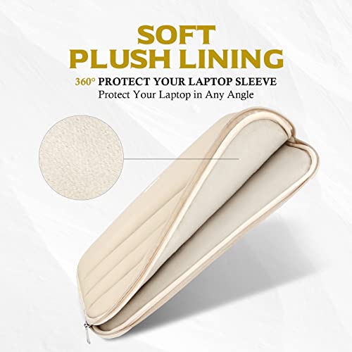 Bagasin 13.3 14 Inch Laptop Sleeve Case for MacBook Pro 14 | Compatible with MacBook Pro 14 M1-M5 2026, Fits HP Dell ASUS Lenovo 13.3-14 inch notebooks - color: Apricot yellow, size: 13-13,3