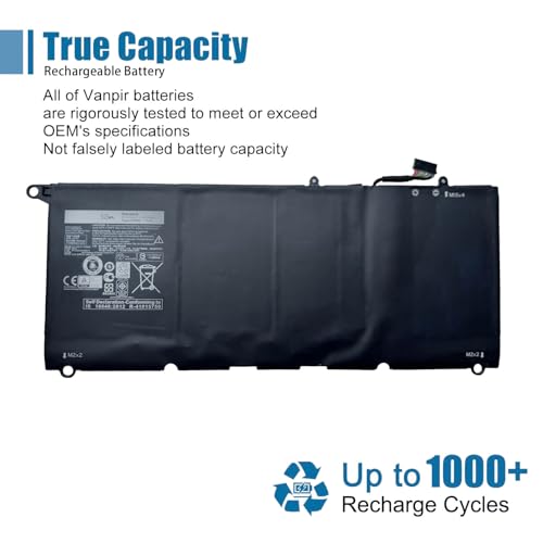 JD25G Laptop Battery Replacement for Dell XPS 13 XPS 13 9350 9343 XPS13 13D XPS13D 13-9343 13-9350 13D-9343 Series 5K9CP 05K9CP JHXPY 7.4V 52Wh 6930mAh