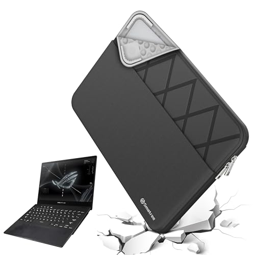 Smatree Laptop Sleeve for 13.3 inch ASUS Zenbook Flip 13 OLED UX363 | Case with Accessory Pocket,Patented Shockproof Design(E454) - color: Elite-Black, size: for 13.3 inch Zenbook Flip 13 OLED (E454)