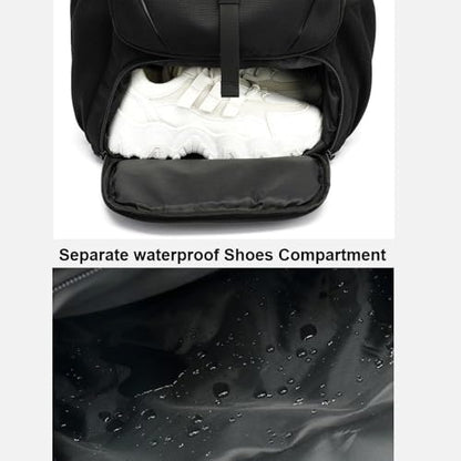 Travel laptop backpack, Extra Large 80L Traveling College Backpack,Large Capacity Backpack for Men Women,Fits 17 Inch Computer, USB Charging Port, Black - color: 80l Black With Shoes Storage Bag