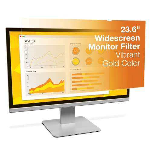 3M Privacy Filter GF236W9B Gold for 23.6" Widescreen Monitor (16:9 Aspect Ratio) - size: 23.6" Widescreen Monitor