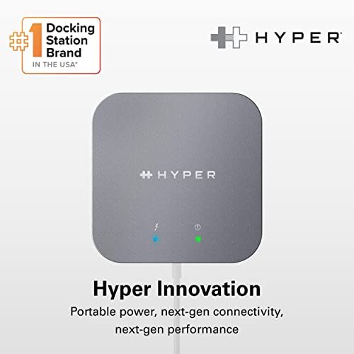 HyperDrive USB-C & Thunderbolt 4 Dual Monitor Dock - 4K60Hz HDMI Thunderbolt Docking Station -7-in-1 Dock - Slim, Portable, Powerful - style: 7-in-1