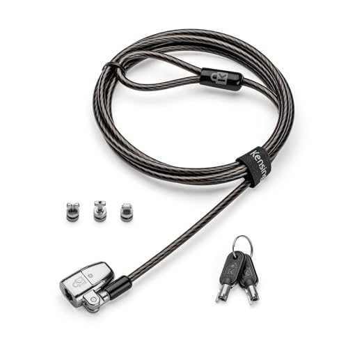 Kensington ClickSafe 2.0 3-in-1 Keyed Laptop Lock (T-Bar, Nano & Wedge Anchors) - size: Keyed Lock