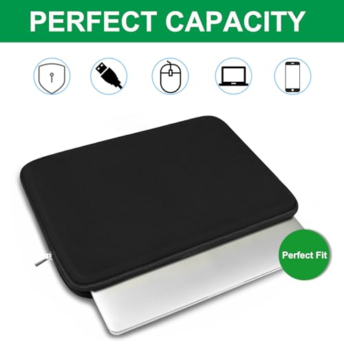14 inch Laptop Case Bag, Protective Briefcase Carrying Computer Cover, Traveling Portable Laptop Sleeve Compatible with 13" 14" MacBook Air/Pro, HP, Dell, Asus, Lenovo, Black - size: 14 inch