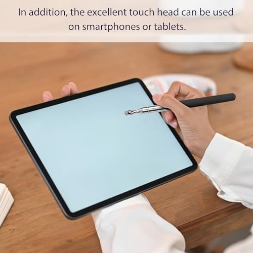 Retractable Teacher Pointer 𝟑𝟗.𝟓'', Pointer Stick with 𝗦𝘁𝘆𝗹𝘂𝘀 Smooth Sensitive Tablet Pen Stylus Pen, Teacher Coach Presenter Pointer Black - color: Black