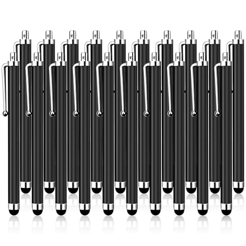 20 Pack Stylus Pen,Stylus Pen for Touchscreen | High Precision and Sensitivity for Everyday Writing/Drawing,Universal Stylus Compatible with Touch Screens,Black - color: 10-Pack-Black