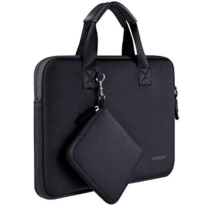 Hseok Laptop Sleeve 13.3-14 inch Case with Small Pouch, Neoprene Computer Bag Compatible with MacBook Neo/Pro 14 M5/M4/M3/M2/M1, Mac Air/Pro 13.3, XPS 14 and Most 13-14 inch Notebooks,B02K01 - color: B02k01, size: 13"-14"