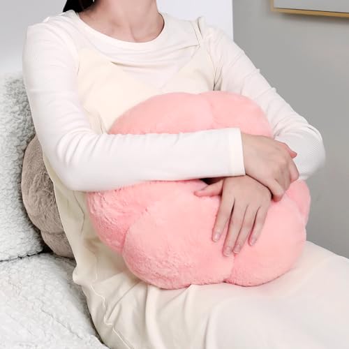 CreaDream Pumpkin Tablet Pillow Stand, Adjustable Pillow Stand for Lap Bed | Detachable Snack Bowl, Fits 4.7"-13" Kindle, Tablets, iPad, Soft Plush Fabric, for Reading and Relaxation on Bed, Couch, Pink - color: Pink