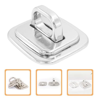 4pcs Zinc Alloy Laptop Security Anchor Base Plates with Stable Base Design and Anti-Theft Features for Travel and Library Use, Compatible with Cable Lock Anchors