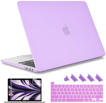 May Chen for MacBook Pro 16 Inch 2019 Release Model:A2141, Hard Shell Case Cover Screen Protector & Keyboard Cover for MacBook Pro 16 Retina with Touch ID & Touch Bar - Purple - color: Purple