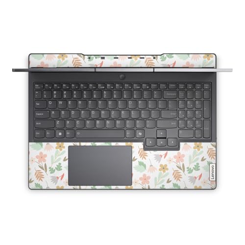 Laptop Skin Compatible with Lenovo Legion 5 Gaming Laptop (15IRX9) 2024 - Neutral Flowers - Premium 3M Vinyl Protective Wrap Decal Cover - Easy to Apply | Crafted in the USA - color: Neutral Flowers, size: Legion 5 Gaming (15IRX9) 2024 Full Cover Skin, st