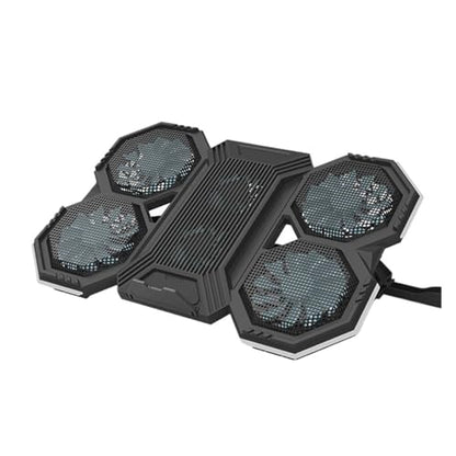 17Inch Gaming Laptop Cooler Six Fan Adjustable Wind Speed Height RGB Backlight USB Port Laptop Cooling Pad Notebook Laptop Stand