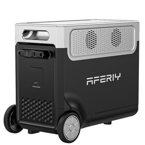 AFERIY P310 Expansion Battery Pack, Add 3840Wh LiFePO4 Extra Capacity | Compatible Only with AFERY P310 Main Unit | LiFePO4 Solar Generator for Extended Home Backup & Outdoor Camping - color: AF-P310-B
