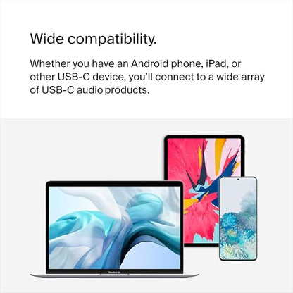Belkin Rockstar USB-C Audio + Charge Adapter, 60W PD, White | Headphone jack plus USB-C charging pass-through, compatible with iPhone, iPad Pro, Galaxy, Pixel, OnePlus - color: White, size: USB-C, style: USB-C Audio + USB-C Charge