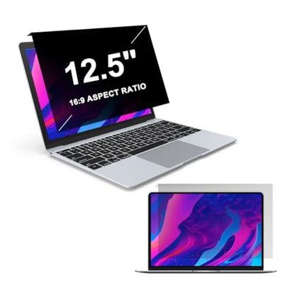 2 Pack 12.5 inch Laptop Privacy Screen Filter Compatible With 16:9 Widescreen Display, Data Confidentiality Anti Glare Blue Light Filter Protector Cover Security Shield (11.25 in X 7.08 in)