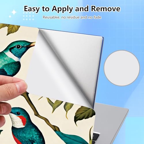 Universal Laptop Skin Sticker Decal for 11.6”12" 13" 13.3" 14" 15" 15.4" 15.6" Reusable Waterproof Scratch-Scratch Resistant Protective Vinyl Laptop Notebook Skin Stickers - Bird Flowers - color: Bird flowers