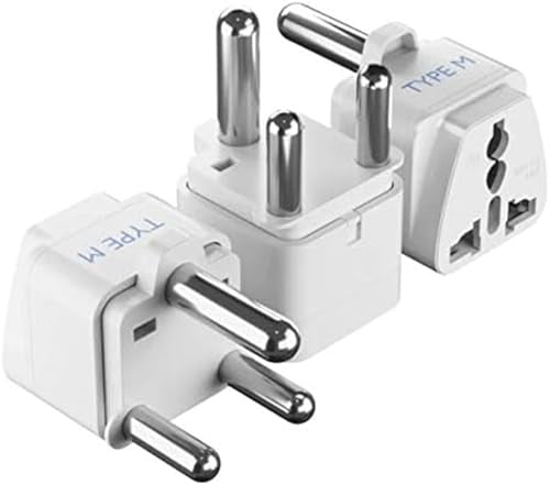 Ceptics South Africa, Botswana Travel Adapter, Universal Socket Plug Accepts Plugs From any Country, Perfect for Cell Phones, Laptops, Chargers and More - 3 Pack - color: White