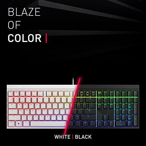 MX 2.0S, Wired Mechanical Gaming Keyboard with RGB-Lighting, Designed in Germany, Full Key Rollover, Anti Ghosting, MX2A Brown Switches, White - color: White, size: MX2A Brown