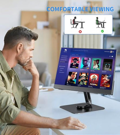 Adjustable Portable Magnetic Monitor/iPhone/Tablet Stand Magnetic Quick-Release - Foldable 10.1 10.5 11 11.6 12 12.5 15.6 17 17.3 18 18.5 inch Portable Monitor iPad Air mini Pro Samsung POS, Kindle