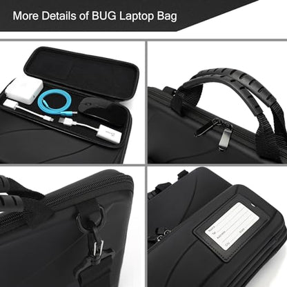 13-14 Inch Laptop Case Hard Shell, Protective Laptop Carrying Case with Stand for Heat Dissipation - color: Black, size: 13-14 Inch