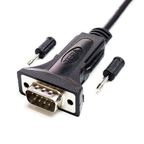 Tera Grand - Premium USB 2.0 to RS232 Serial DB9 Adapter Cable 3 Feet - Built with FTDI Chipset and Male Thumbscrews. This Cable is NOT Used for VGA Monitor. - size: 3 ft, style: Thumbscrews
