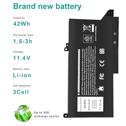 TREE.NB DJ1J0 Battery for Dell Latitude 12 7000 7280 7480 7290 E7280 E7290 13 7380 7390 E7380 E7390 14 7480 7490 E7480 E7490 Series 451-BBZL PGFX4 ONFOH - size: 7.09x3.58x0.24inch DJ1J0