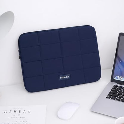 Puffy Laptop Sleeve 14 Inch Matte Navy, Waterproof Carrying Case Bag for Women, Fluffy Computer 14 HP Case, Compatible with MacBook Pro 14 Inch, MacBook Air M2 M1, Asus/Dell XPS/Lenovo - color: Matte Navy, size: 14-inch
