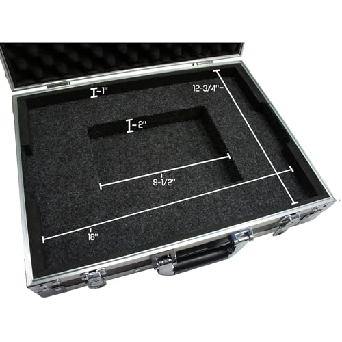 17 Inch Laptop Hard Case ATA Flight Road Universal - Harmony Cases | rugged shell notebook transport protection, travel-ready computer hauling, secure storage between studio and stage gigs