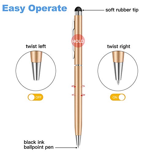 Stylus Pens for Touch Screens, StylusHome 10 Pack Universal 2 in 1 Capacitive Stylus Pen for iPad iPhone Tablets Samsung Galaxy All Universal Touch Screen Devices