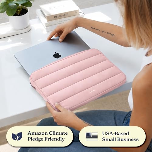 Vandel The Original Puffy Laptop Sleeve Case, 13-14 inch Laptop Sleeve Bag | Compatible with MacBook Air/Pro 13/Pro 14/iPad Pro 12.9, HP Dell ASUS Computer Case Bag Cover, Stylish Aesthetic Design - color: h. Pink, size: 13-14 Inch